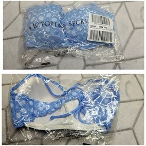 NWT Victoria's Secret Bikini Top Lace Floral 32 D